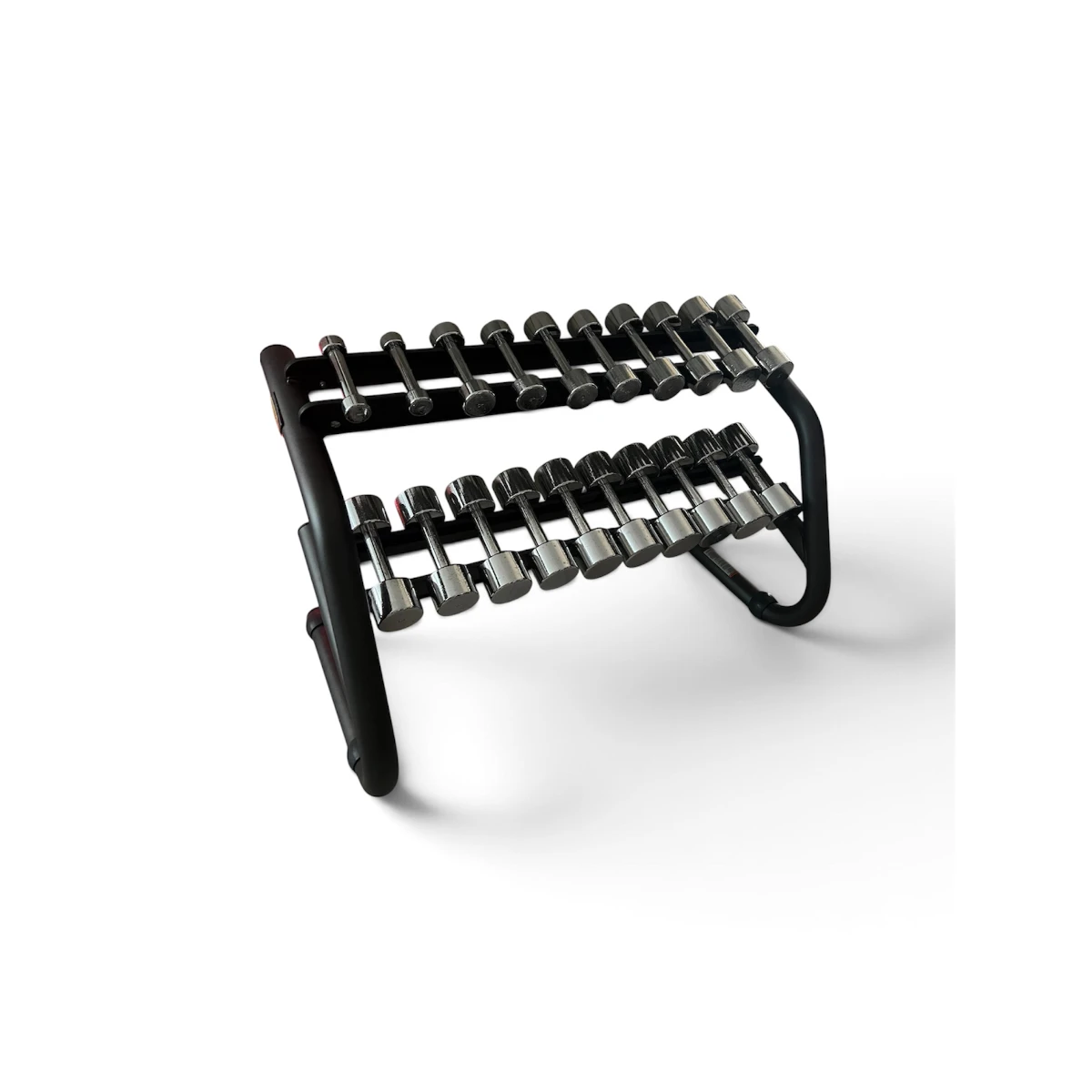 Technogym Chrome Dumbbells 2 x 1 t/m 10 kg met Nieuw Rack